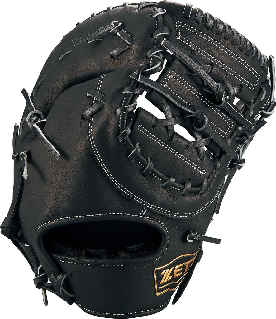 ZETT First Base Winning Black BRFB33513F Mitt, Road, Left-Handed Throw, (1900),