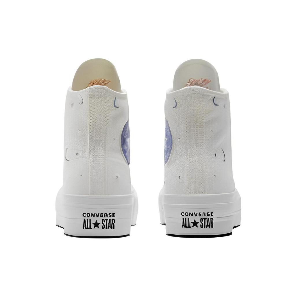 Converse Chuck Taylor All Star Lift Trendy Comfortable Versatile High-Top Canvas Shoes Women Sneaker Light-Purple A02895C