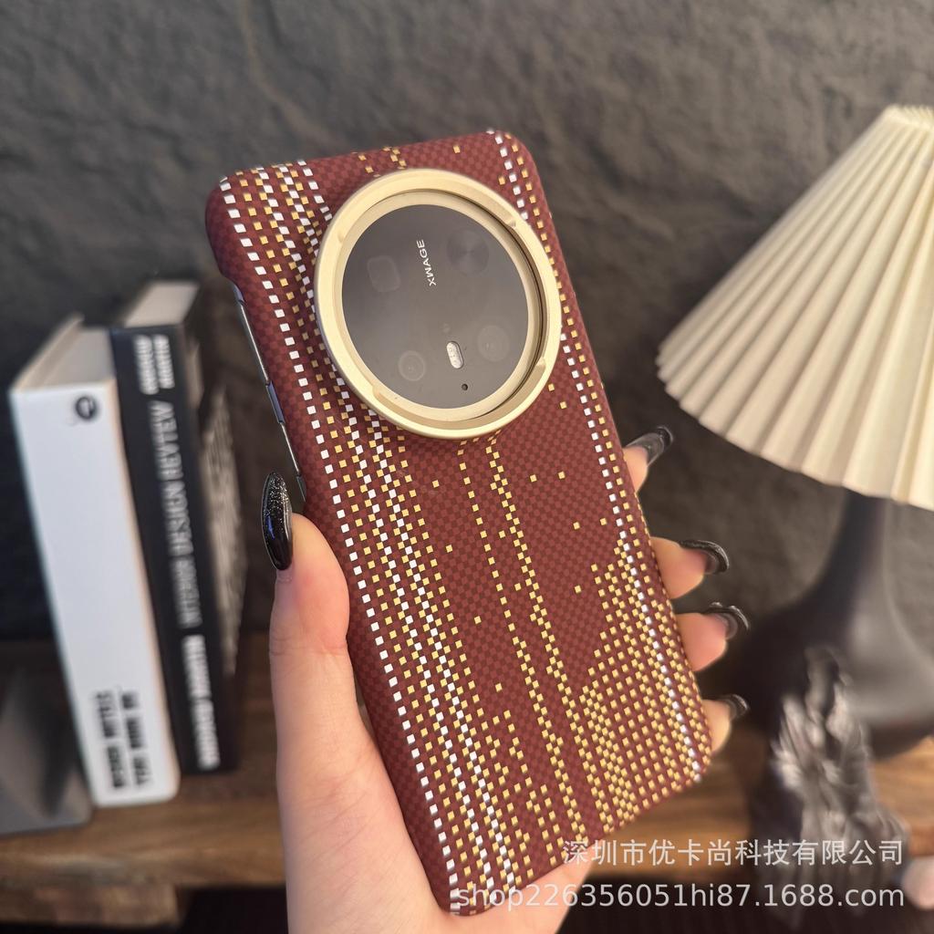Applicable to Huawei P11Pro carbon fiber pattern mobile phone case luminous magnetic suction Mate11 ultra-thin P11pro all-inclusive PC case
