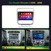 Android 13.0 For Honda Stream 1 2000 -  2006 Car Radio Multimedia Video Player Navigation Stereo GPS WIFI 4G Wireless Carplay BT