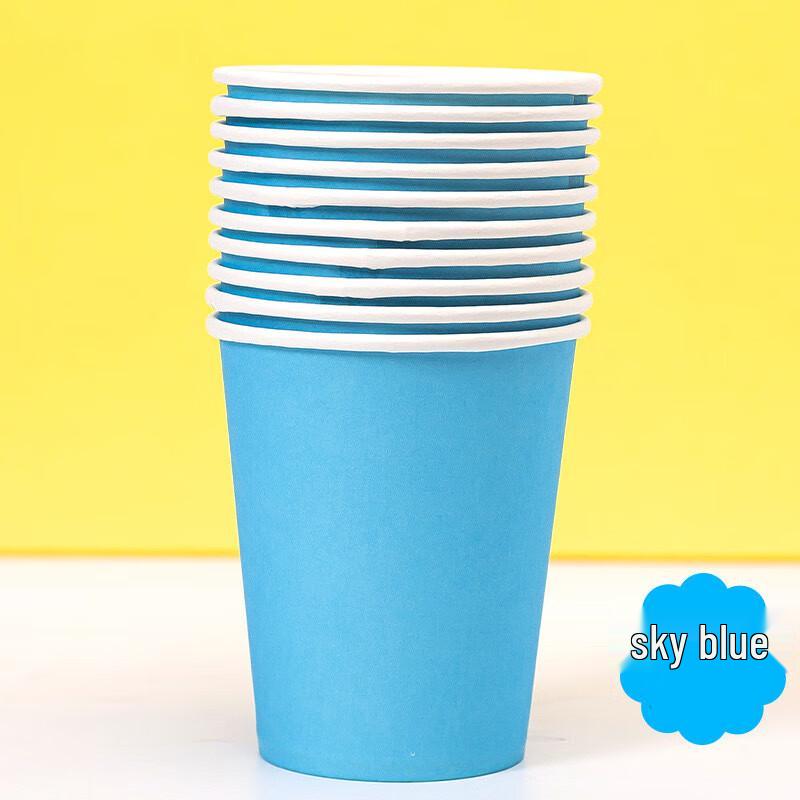 DYMAYKI Thickened Disposable Colored Paper Cups