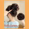 Women's Curly Bun Hair Ring for Voluminous Styling