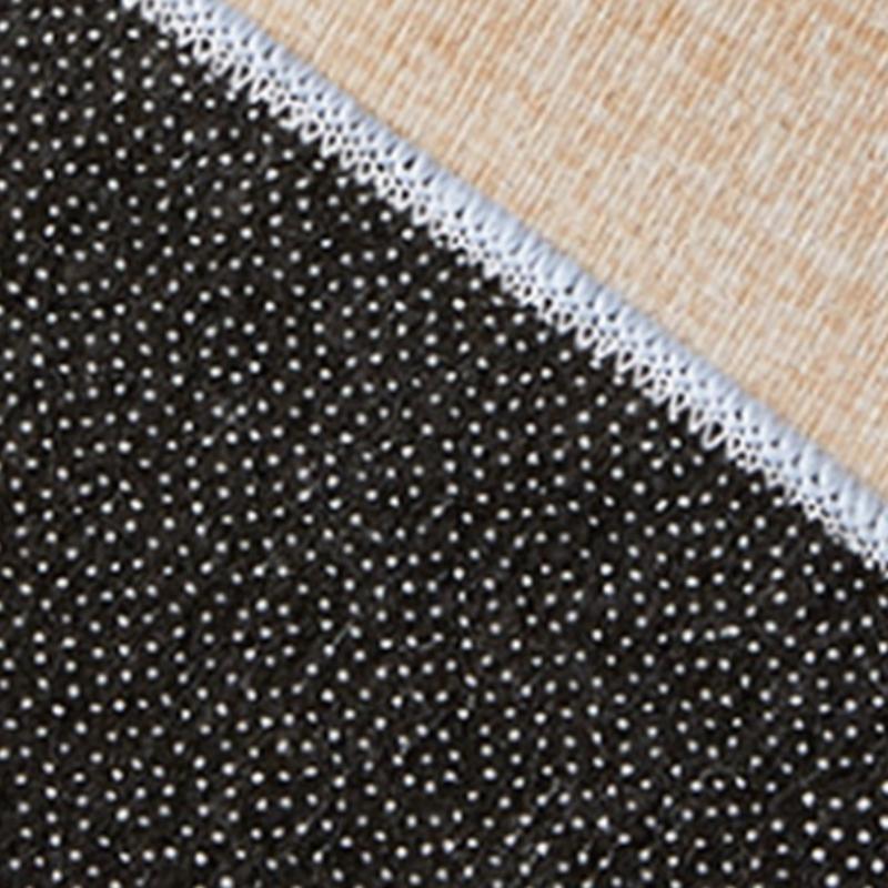 Retro Semi-circular Floor Mat, Entrance Foyer Carpet, Dirt-resistant and Easy-to-maintain Floor Mat