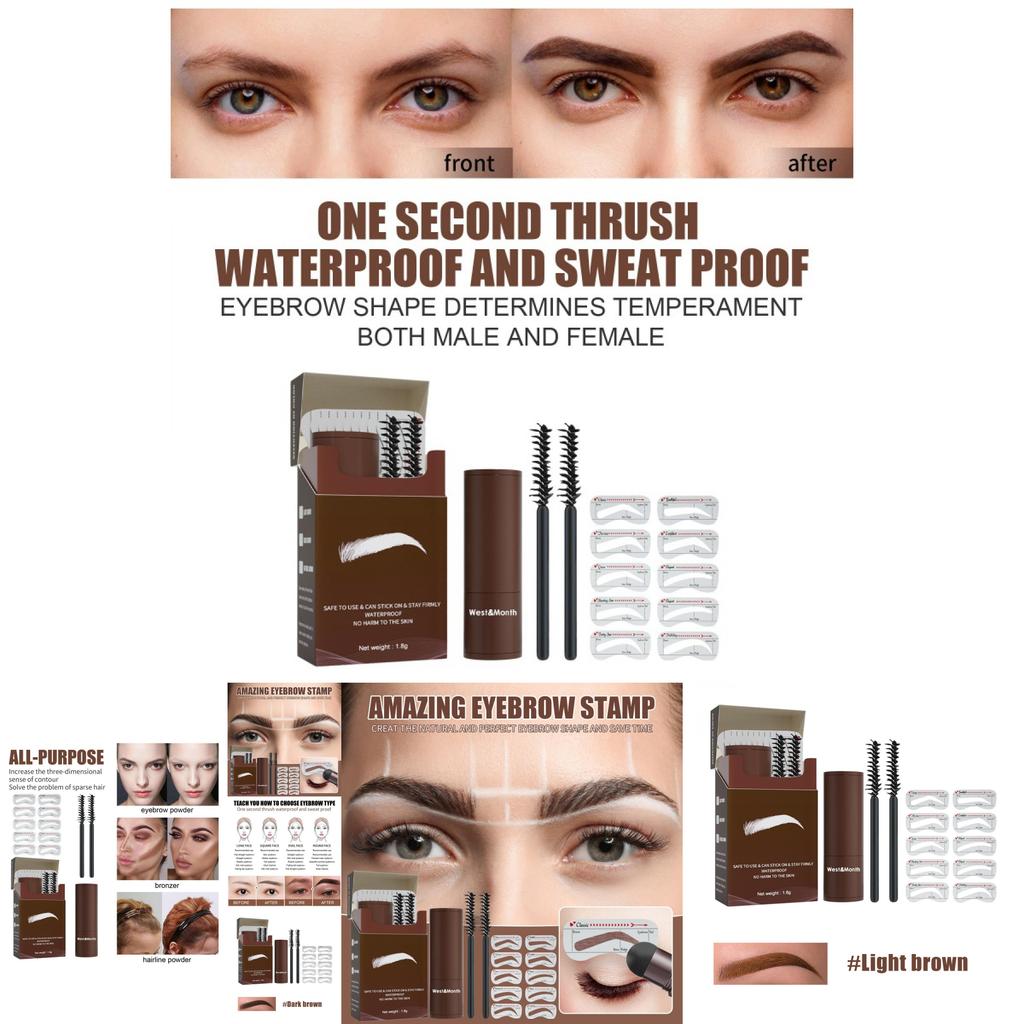 West Month Waterproof Long Lasting Deep Brown Eyebrow Powder For Effortless Makeup
