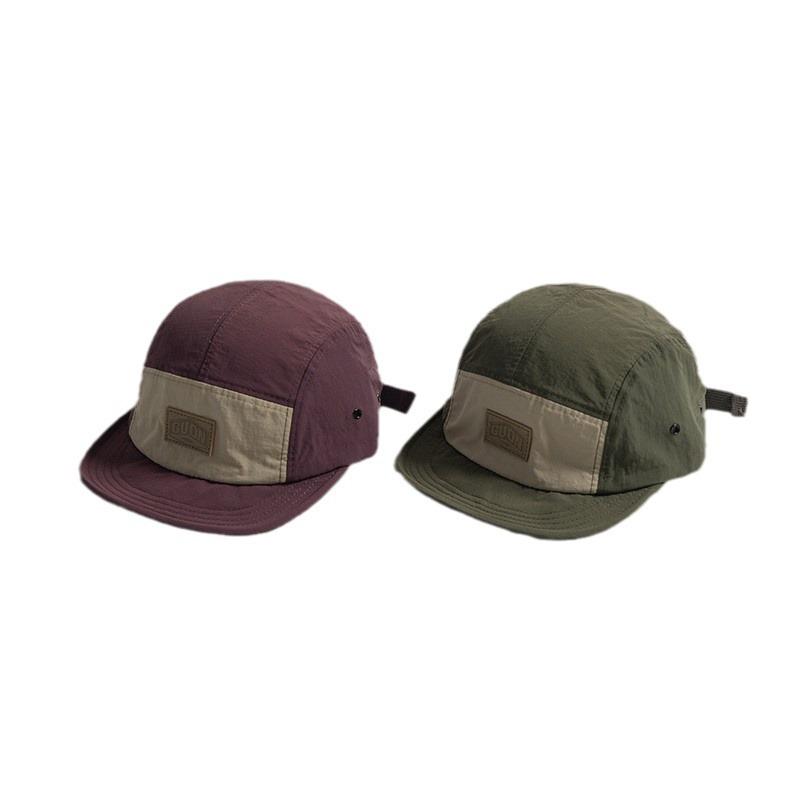 Casquette de baseball rétro pour homme Printemps/Été Fine Anti-soleil Chapeau à visière souple Personnalité Coutures Street Casquette à visière