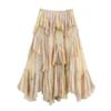 Za Fashion Style Export Women's New 2025 Fashion Print Laminated Decoration Skirt 3694/011/023