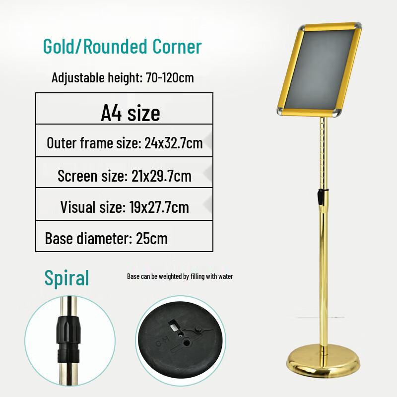 Stainless Steel Floor Stand Display Sign