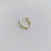 Minimalist Copper Chic Geometric Ring With Crossed Design And Pearl Accent Women For
