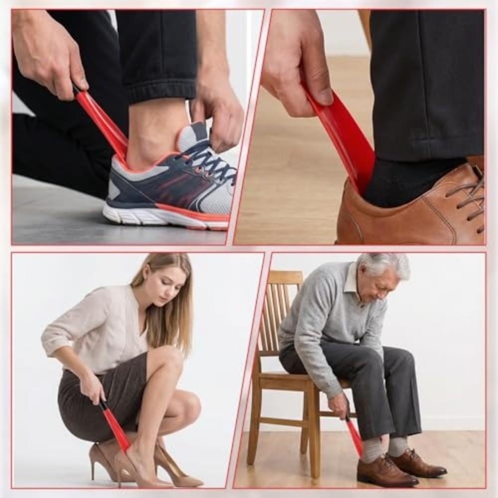 Professional 30cm Shoe Horn Plastic Long Handle Shoehorn Sturdy Spoon Shape Shoes Lifter Shoes Accessorie