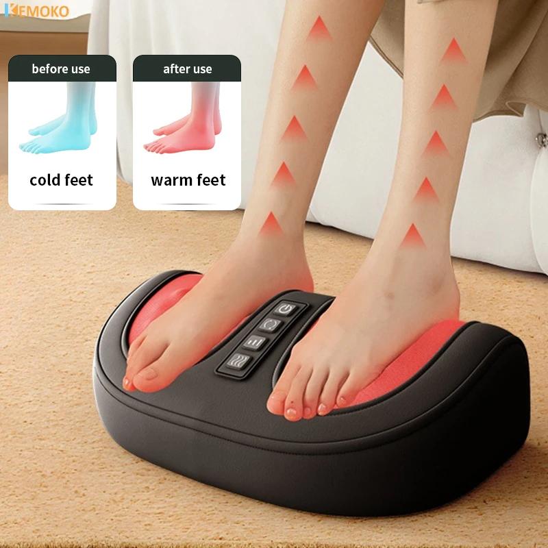 Electric Foot Massager Infrared Heating Health Care Therapy Deep Tissue Muscles Relieve Fatigue Vibrator Help Sleep Relax Muscle