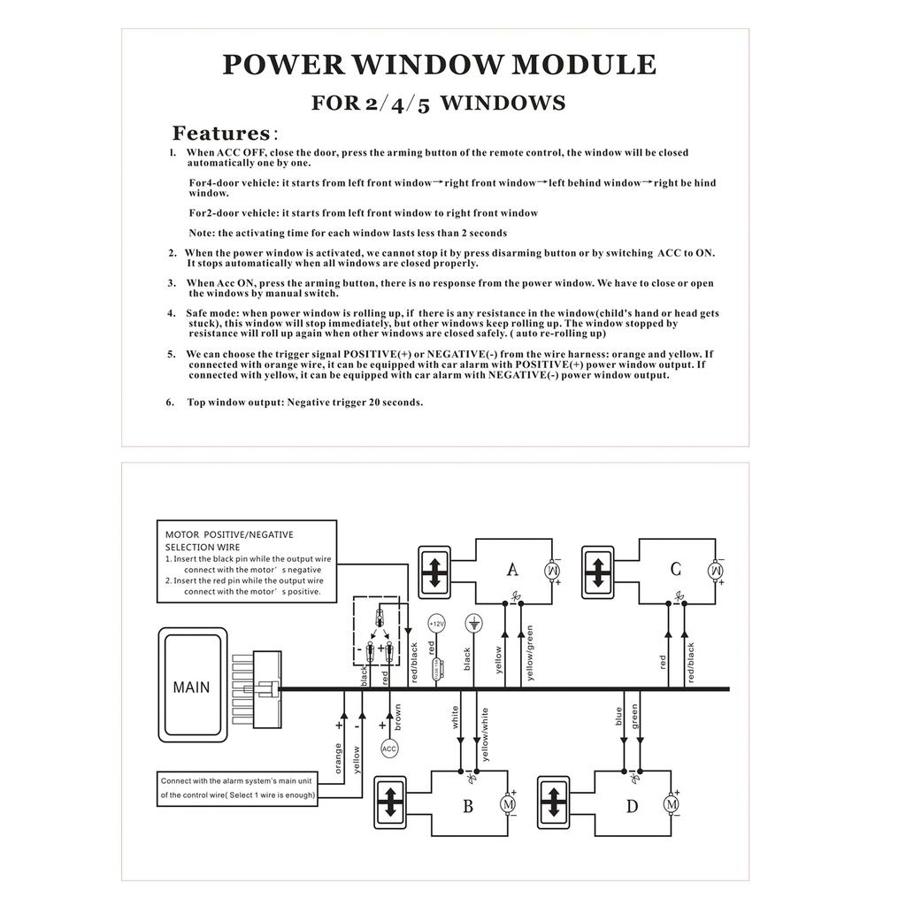 12V Universal Auto Power Fenster Control Fenster Öffnen Schließer Modul für 4 Tür Autos