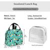 Tacos Cute Corgi Dogs Insulated Lunch Bag Leakproof Cooler Lunch Box for Women Reusable Thermal Tote Bag for Work School Picnic