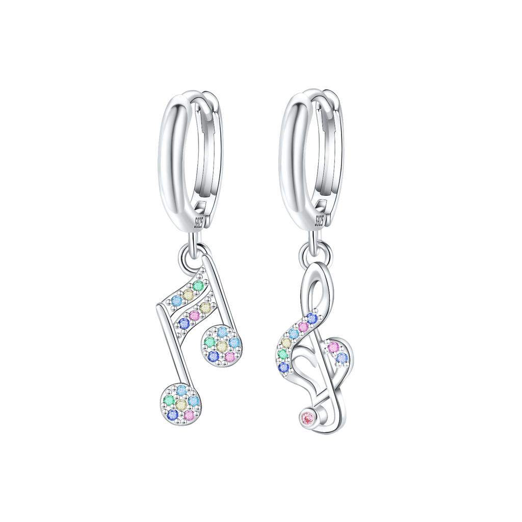925 Silver Cute Shiny Stud Earring Bow Flower Unicorn Heart Shell Feather Fit Fashion Fine Jewelry Gift for Women