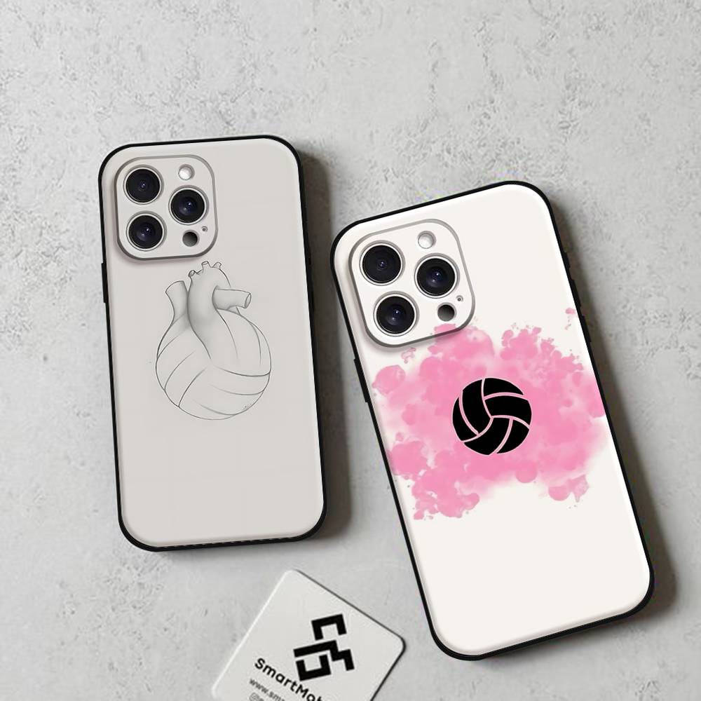 P-Pintadas De Voleibols Black Phone Case That Fits For IPhone 17,16,15,11,13,14 Pro Max,Plus,X,Xr,Xs Max,13Mini