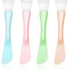 Silicone Facial Mask Applicator 4 Pcs Reusable Double-End Face Mask Brush Washable Beauty Spatula Tools for Clay Cream Gel And Mud Facial Masks Gentle