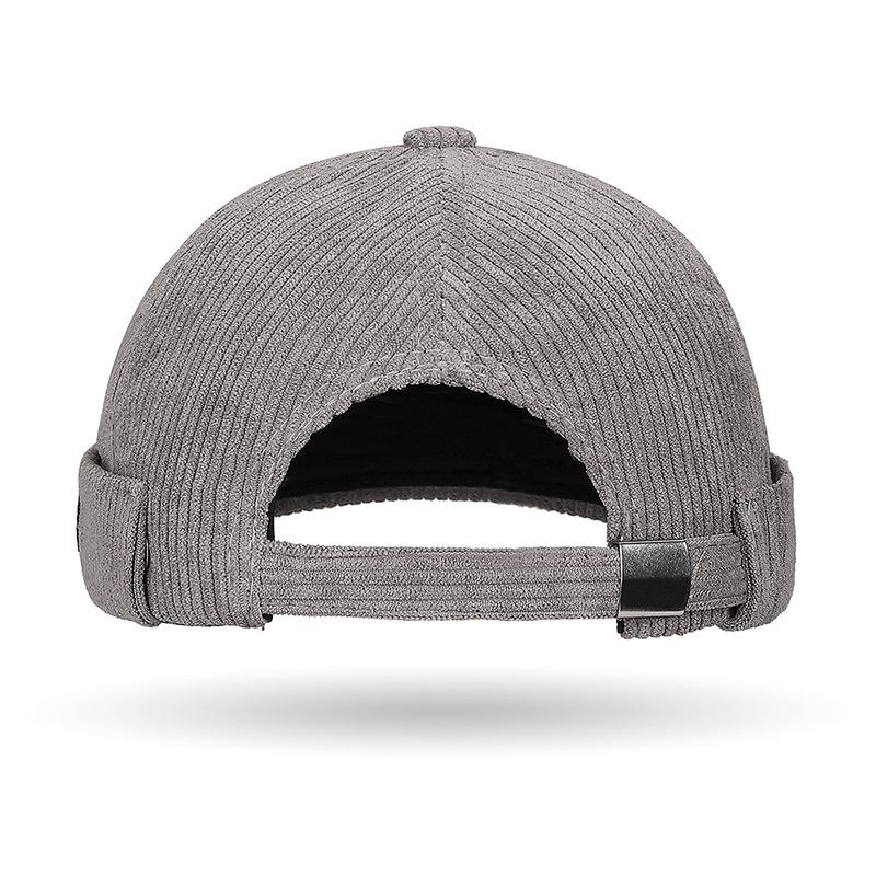 Landlord Hats Elegant and Stylish Tang Hats Men's and Women's Corduroy Melon Rind Hats