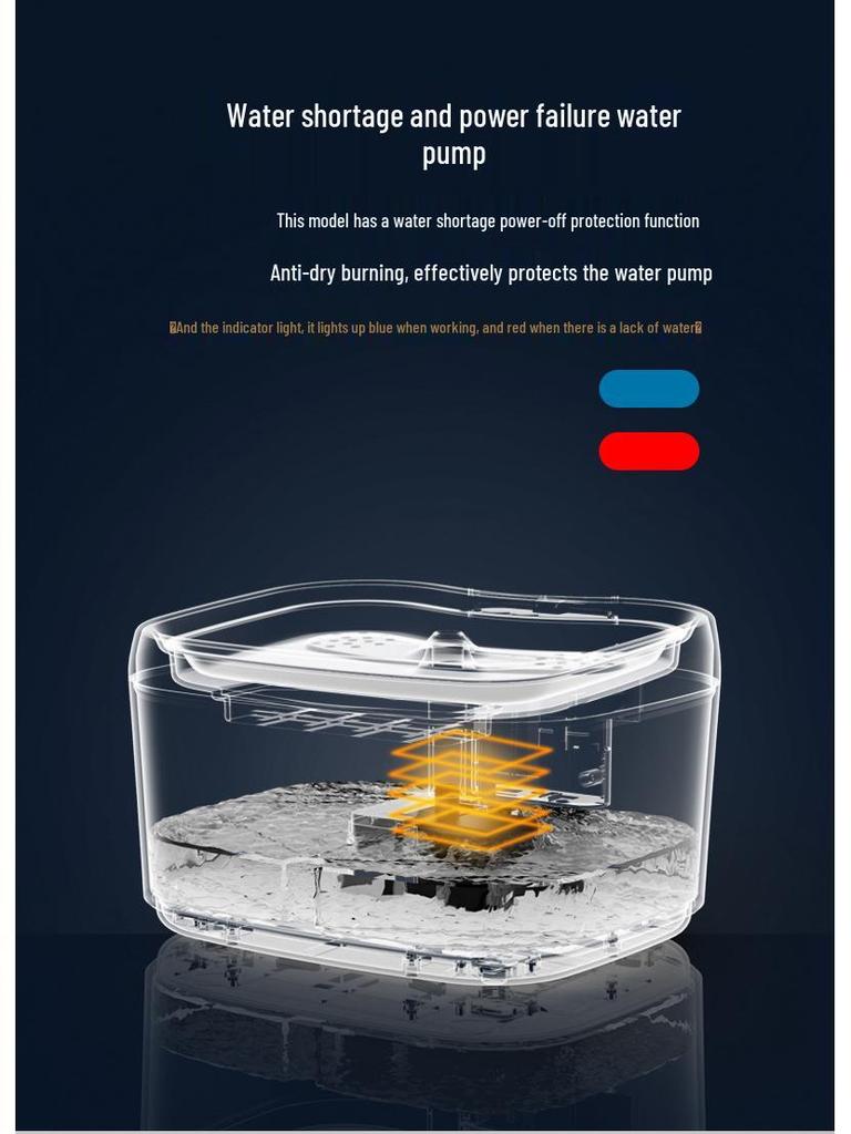Smart Pet Water Dispenser: Automatic Drinking Fountain with Circulating Filter for Dogs and Cats