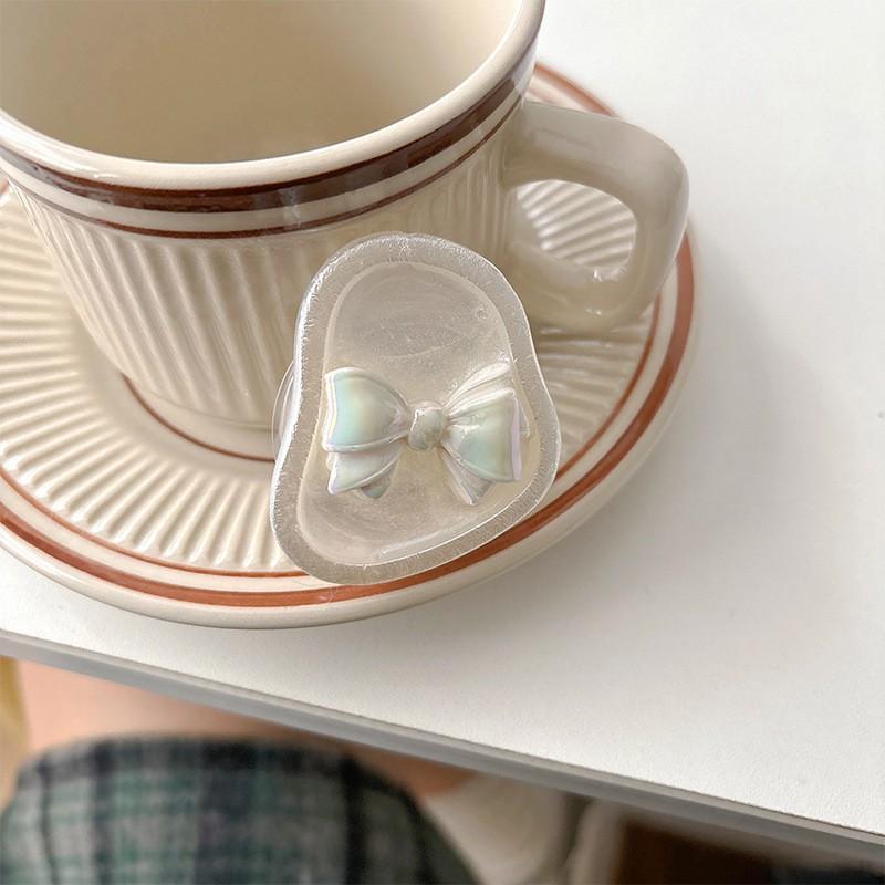 Fairy Style Niche Colorful Bow Phone Holder Light Luxury Temperament Simple Korean Ins Expandable Airbag