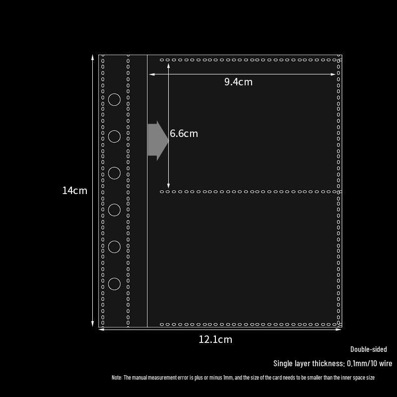 Álbum Polaroid de Folhas Soltas de Alta Transparência – Bolsos para Cartões de 3 e 5 polegadas, Porta-Cartões Quadrados, Páginas Espessadas