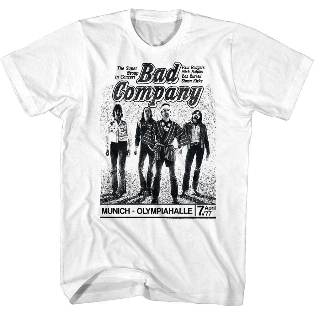 Bad Company Munich Concert 77 Men s T Shirt 4XL