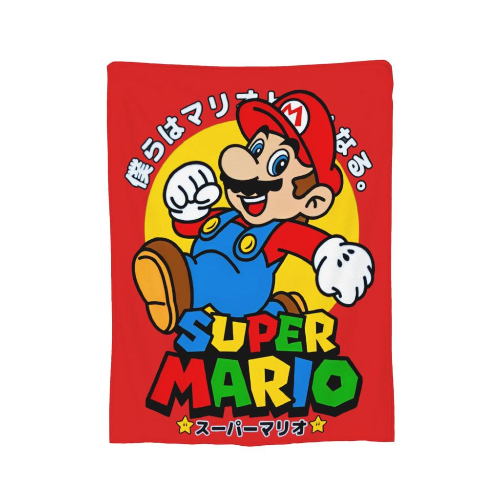 Roztomilý Boo Marios Potah na deku Flanelové přehozy Dekorace postele pohovky Měkké teplé přehozy,