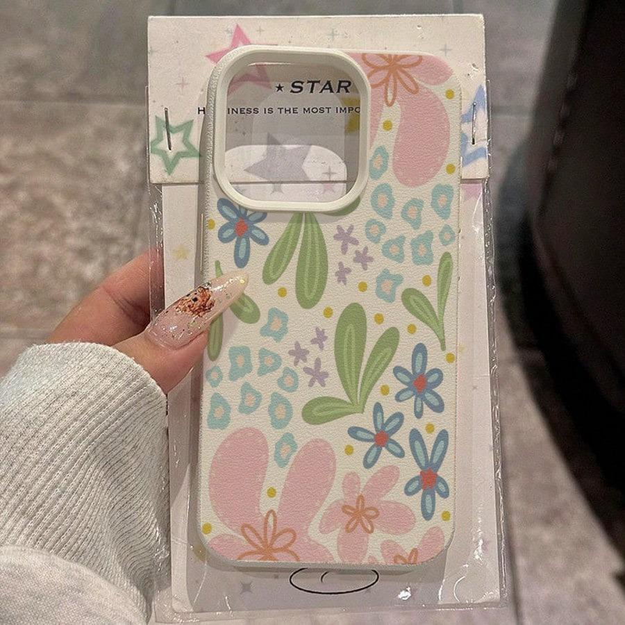 Stilvolle Blumige Litschi Handyhülle Für iPhone 17 Hülle iPhone 15 17 13 12 14 16 Pro Max Plus 17 Air Weiche Silikon Stoßfeste Abdeckung