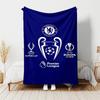 1pc Blanket - Chelsea FC logo Print Design, Lightweight Blanket for Sofa, Bed- Soft &Warm, Gift for All Seasons