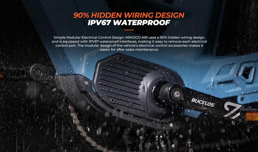 MIHOGO Air Max 194 Km Long Range, Torque Sensors, Carbon Fiber Frame Only 3.5 Kg, Dual Battery, Smart Display