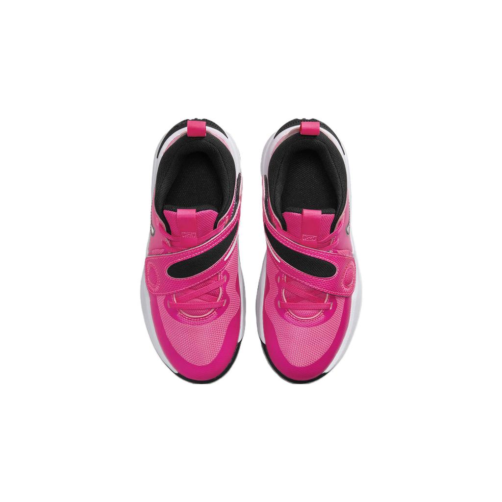 Nike Team Hustle D 11 Slip Resistant Cushioning Abrasion Resistant Low top Basketball Shoes Pink Black White Unisex DV8996-601