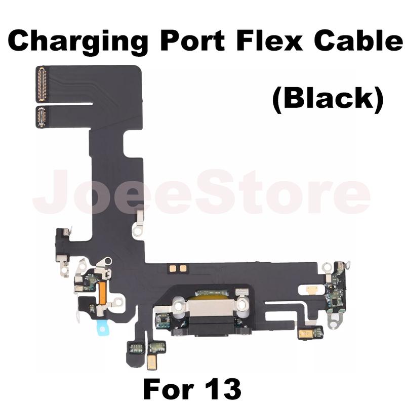 Ladeanschluss Flexkabel für iPhone 11 12 13 14 Pro Max Mini X XS XR USB-Ladegerät Dock-Anschluss Mit Mikrofonband Reparatur