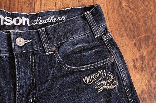 Vanson Skull Wing Distressed Denim SP-B-14 Size 34