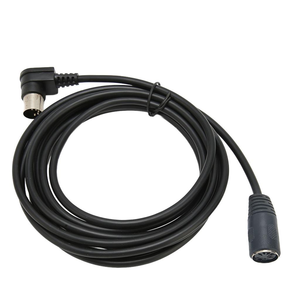 Flexible 5 Pin DIN Male To Female Adapter Cable Plug and Play Right Angle Adapter  Synthesizer