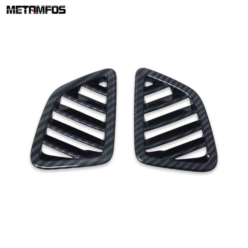 Front Air Condition AC Vent Outlet Cover Trim For Kia Carnival KA4 -2024 2025 Carbon Fiber Interior Accessories Car Styling