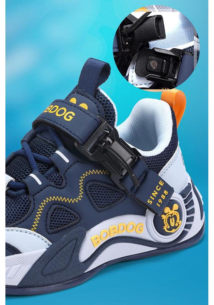 Bobodou Girls' Mesh Sports Shoes - 2026 Spring/Autumn Breathable Sneakers for Kids