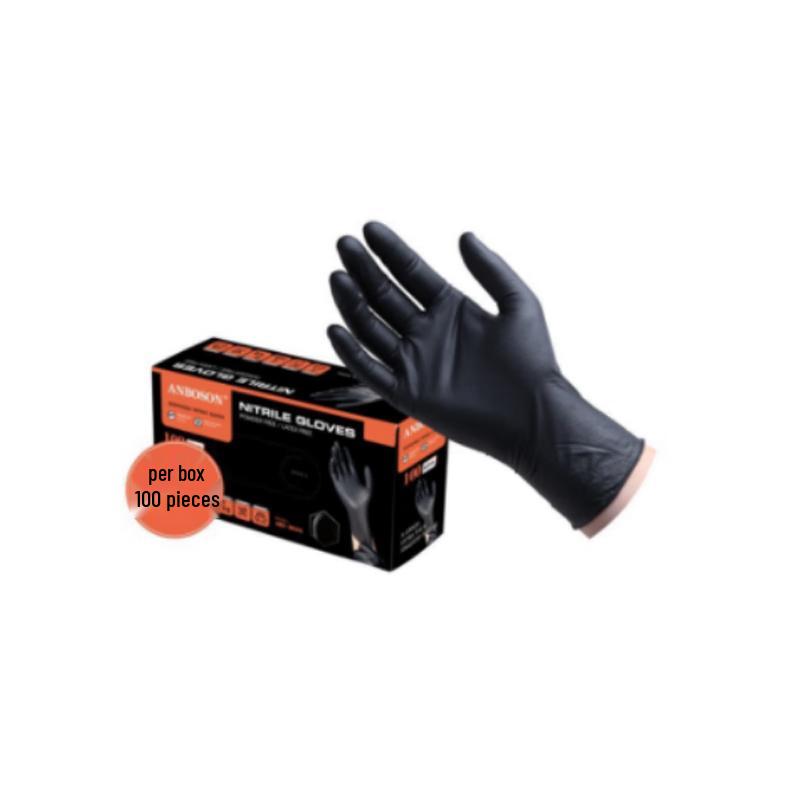 Jing Yu Black Thickened Food Grade Nitrile Gloves