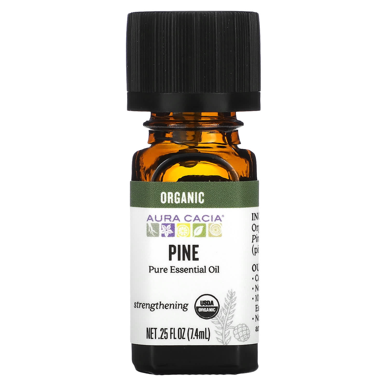 

Pure Essential Oil, Organic Pine, 7.4 Ml (0.25 Fl Oz)