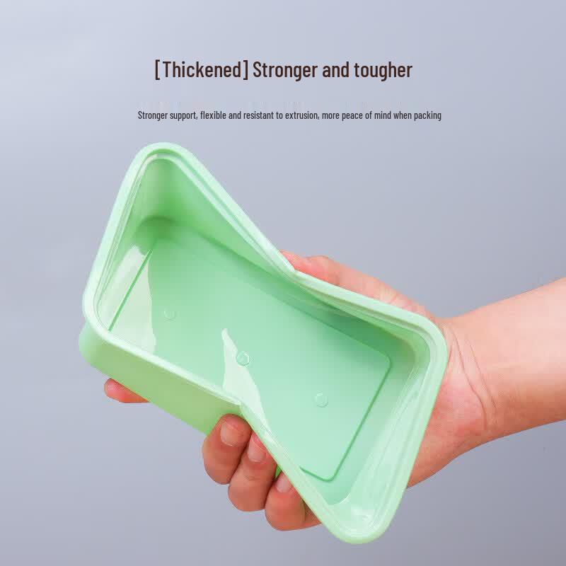Chuzhou Canteen Rectangular Disposable Lunch Box with Lid, 1700ml