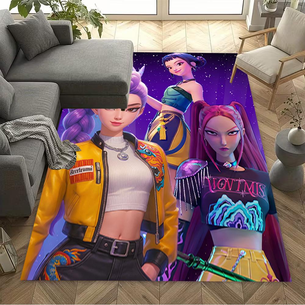 Galactic Glamour Squad Area Rug Suitable for Hallway Dormitory Decorate room Game Room Antislip Carpet Anime Office Decor Spiritual Gift