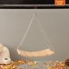 Easy To Install Bird Cage Swing Toy Wood Parrot Training Bridge Hamster Hammock Toy  Small Animals