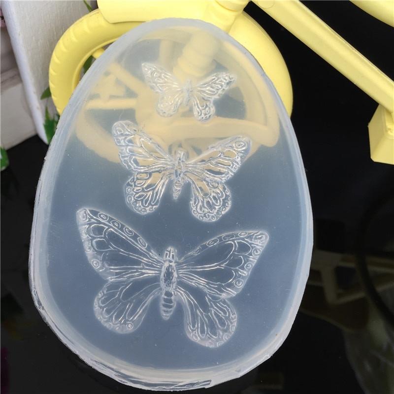 UV Resin Jewelry Liquid Silicone Mold Animal Butterfly Resin Charms Molds For DIY Intersperse Decorate Making Molds