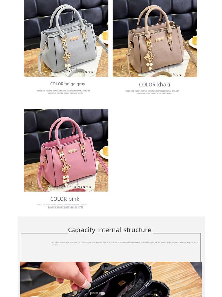 2023 European/American Fashion Fur Ball Shoulder Bag for Women - Double-Layer, Large Capacity, Versatile Messenger Bag