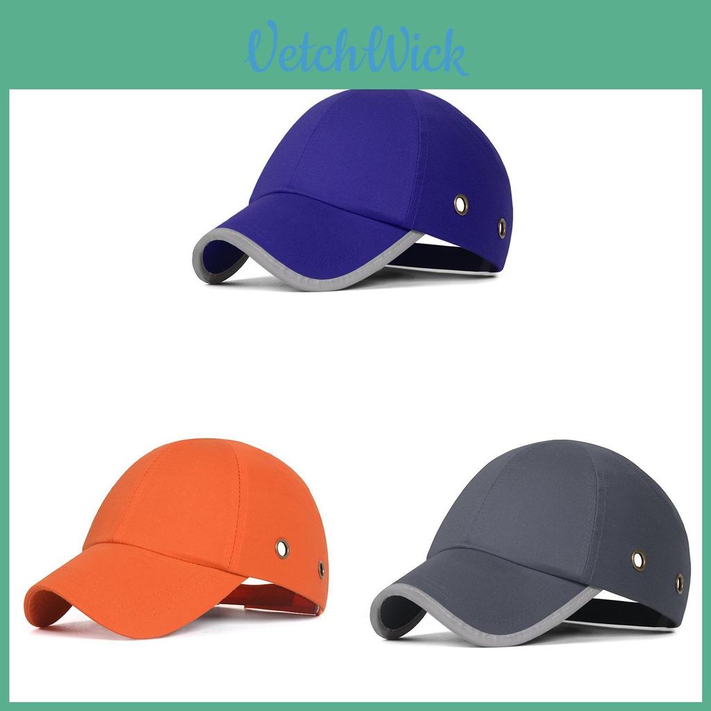 Safety Baseball Cap With Abs Inner Shell Breathability Reflective Logo For Work