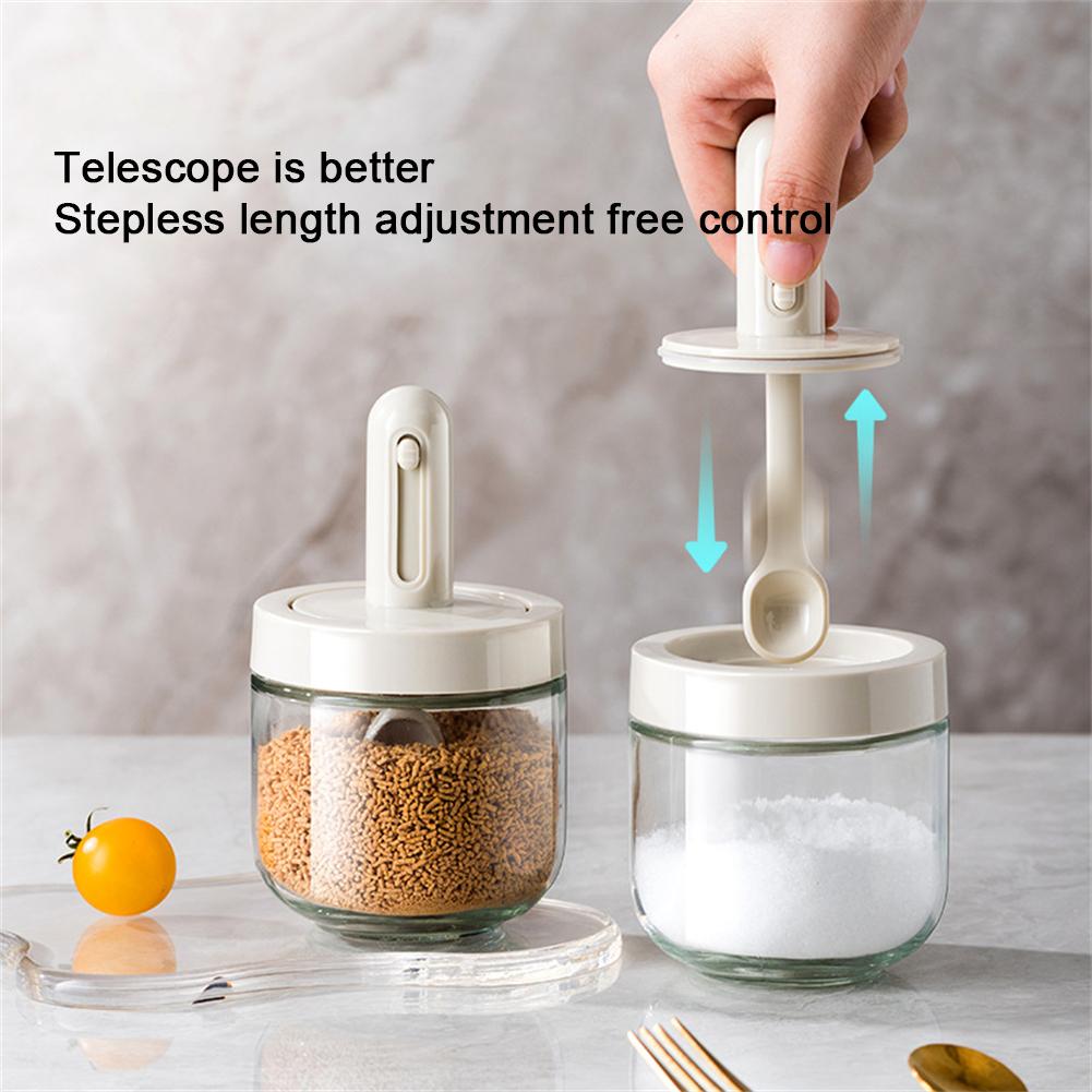 Telescopic Spice Seasoning Bottle Household Kitchen Seasoning Box Leak-proof Salt Storage Box