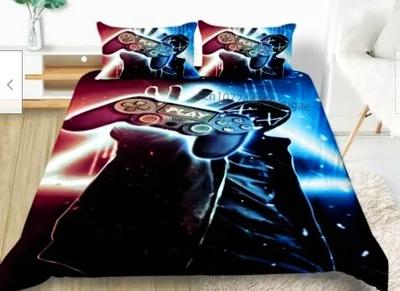 Hot Sale 3D Gamepad Bedding Set Custom Kids Boys Gamer Teens Video Game Duvet Cover for Youth Modern Game Controller Bedspread