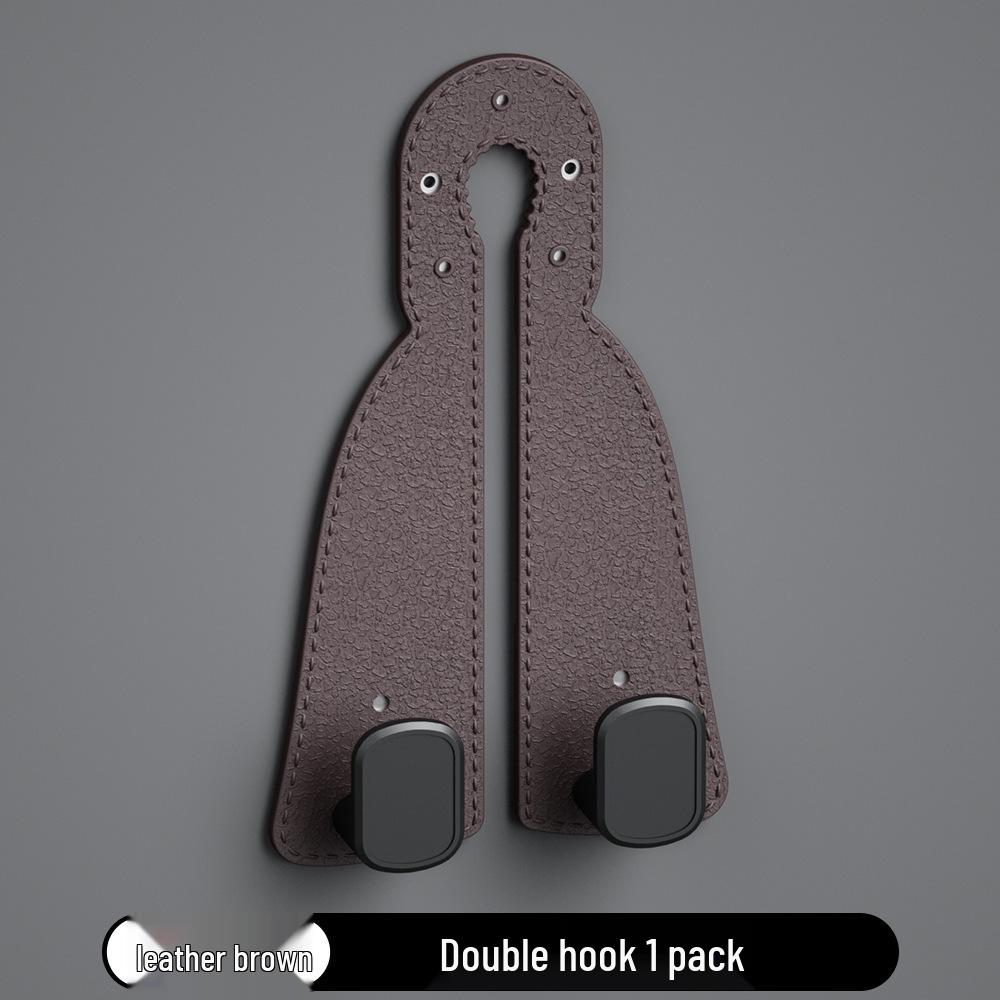 Suede Double Rear Seat Hooks - Multifunctional Hidden Backrest Hooks