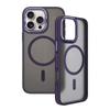 KEYSION Shockproof Magnetic Case for iPhone 15 16 Pro Max 15 Plus 16e Matte Translucent PC+TPU Color Blocking Phone Cover