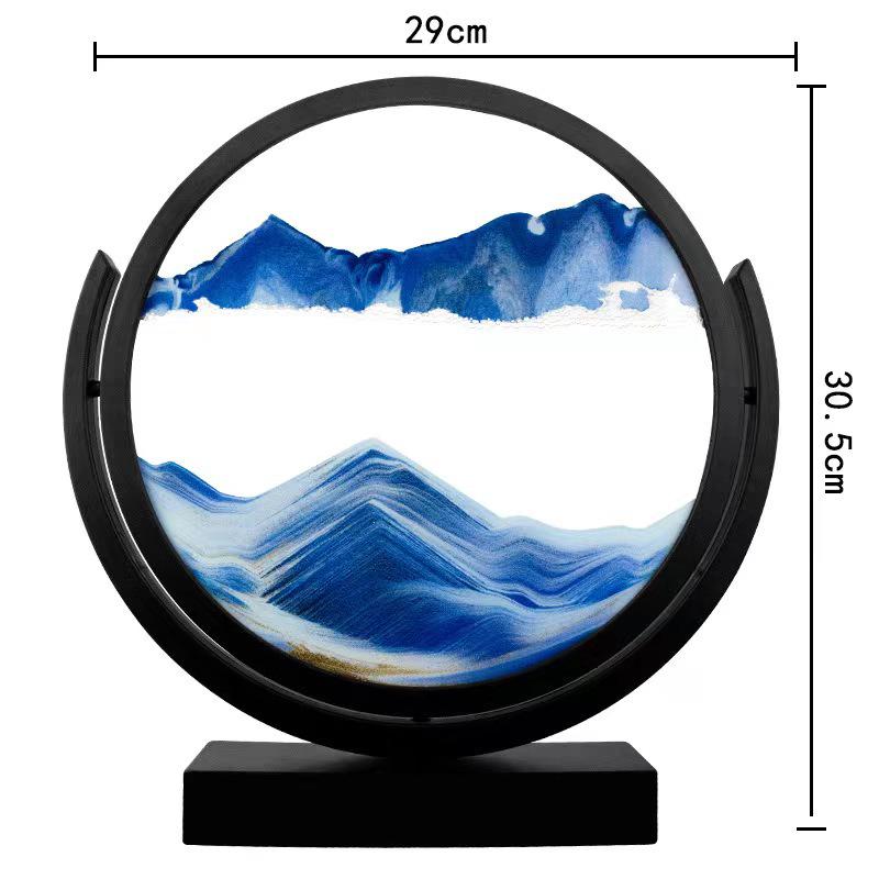 Creative Hourglass Liquid Quicksand Painting - Ideal Decoration for Office, Living Room, Bedside or as Birthday Gift