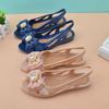 Women's Fish Mouth Plastic Sandals Summer Flat Plastic Jelly Shoes Fashion Versatile Sandals