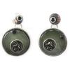 NOA [G0398] - Gray 'Nacre En Folie' Designer Earrings