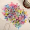 100PCS Beautiful Mini Butterflies for Crafts, Heads Organza Butterfly Set, Butterflies for Crafts, Fabric Butterfly Hair Clips Appliques